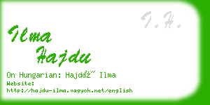 ilma hajdu business card